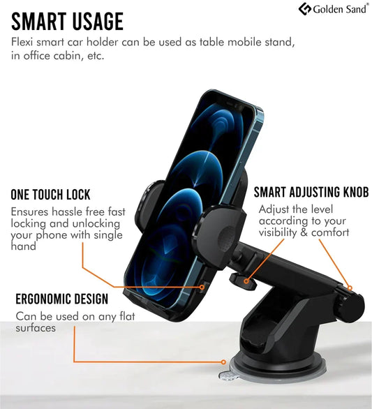 One Touch Car Phone Mount